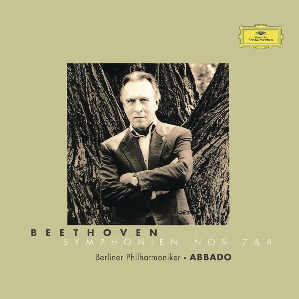 Album cover: Beethoven Symphonies Nos. 7 and 8, Berlin Philharmonic conducted by Claudio Abbado, Deutsche Grammophon